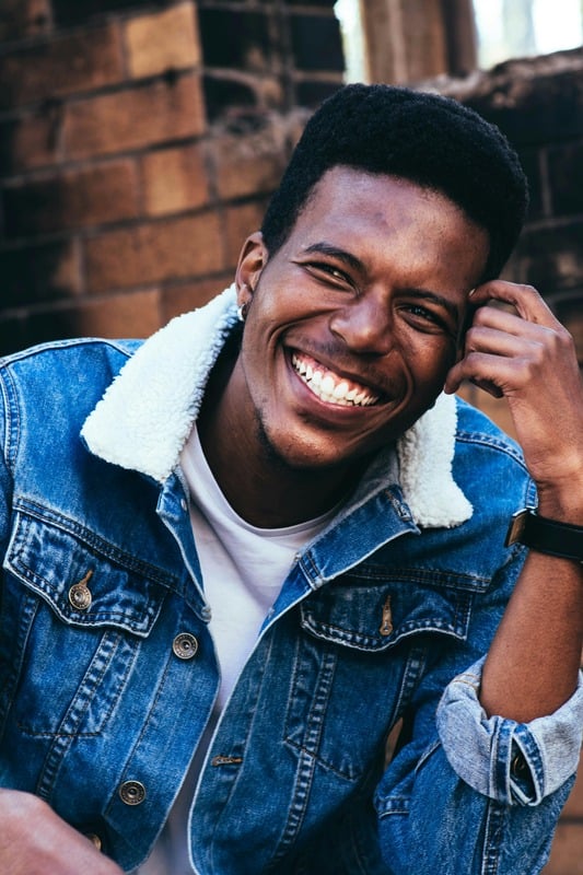 Young man with healthy skin and well-groomed appearance